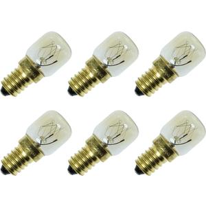 Oven Lamp 6PCS T22 240v 15W E14 Microwave Light Bulb Cooker Light