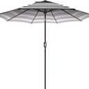 7.5Ft/9Ft Patio Umbrella, UV Protect Pool Umbrella with Heavy Duty Pole,Outdoor Umbrella with Push Botton Tilt & Crank