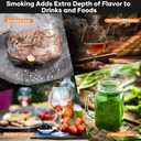 Electric Whiskey Smoker Kit,Rechargeable Cocktail Smoker Kit with 3 Light Modes,Bourbon Smoker Kit,4Wood Chips,Birthday/Christmas Gifts for Men,Dad,Husband