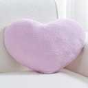 Heart Pillow Throw Pillow Cute Pillow Home Decor Cushion Decorative Aesthetic Pillow Wool Purple 13"x10"