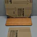 Deluxe Large Cookbook Holder - Acrylic Shield With Cherry Wood Base - Made in the USA