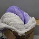 LaffyLo Electric Heated Blanket Full Size 72 x 84, Fast Heating Blanket, Dual-Sided Flannel Sherpa, 10 Heat Settings, 1-12 Hour Auto Off, Machine Washable, Light Purple