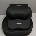 MINUPWELL Truck Seat Cushion, 3PC 100% Memory Foam Seat Cushion for Truck Driver, with Back Support, Semi Truck Accessories for Men Seat - 18x14.5x3.5in, Lumbar Cushion-16.5x15.4x5