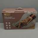 Massage Mat, Detachable Neck Massager, Full Body Vibration Heating, Massage Pad with 10 Vibrating Motors and 9 Speed Settings for Home Office Use, Gift for Men Women Parents Christmas,Black