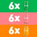 bubly Sparkling Water, Tropical Thrill 3 Flavor Variety Pack (Lime, Grapefruit, Mango), Zero Sugar & Zero Calories, Seltzer Water, 12 Fl oz Cans (Pack of 18) (EXP 12/14/26)