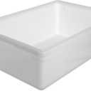 Carlisle FoodService Products Storplus Food Storage Container with Stackable Design for Catering, Buffets, Restaurants, Polyethylene (Pe), 12.5 Gallon, White