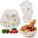 Reusable Bowl Covers for Bread Proofing 100% Organic Cotton Food Storage Covers, Breathable & Washable Dough Covers, Eco-Friendly Alternative to Plastic & Beeswax Wraps
