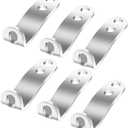 Double Holes Fuel Rail Brackets For LS LS1 LS2 LS6 EFI Aluminum Intake Manifold with Cathedral Port, Fuel Injectors Spacers Adapters 6 Pcs