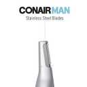 ConairMAN All-in-One Personal Trimmer for Men, for Nose, Ear, Eyebrows and Sideburns Hair Trimmer, 4 Piece Men's Grooming Kit, Lithium Battery-Powered