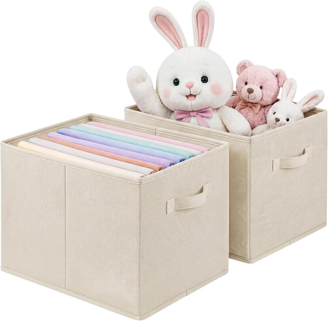 ShellKingdom Storage Bins, Foldable Fabric Storage Cube, 13X15X13 INCH