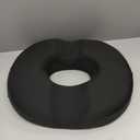 5 STARS UNITED Donut Pillow Hemorrhoid Tailbone Cushion  Large Cushion for Pain Relief  Coccyx, Prostate, Sciatica, Pelvic Floor, Pressure Sores, Pregnancy, Postpartum Recovery, Black