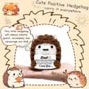 2 x Valentines Day Birthday Dad Gifts from Daughter Son Wife for Dads Fathers Men Present, I Love You Dad Gift for Daddy Papa Bonus Step Father, Crochet Hedgehog Gift Ideas