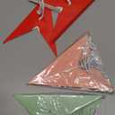 Kiddale 3 Pieces 3D 12" Large Paper Star Red Green Pink Hanging Paper Star Decorations for Weddings, Christmas Holiday, Girls Bedroom Decor, Birthday Party Celebration & Home Decoration