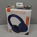 iLive Electronics Active Noise Cancellation Bluetooth Headphones, Adjustable Headband, Includes 3.5mm Audio Cable, Blue (IAHN40IND)