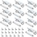 Window Sash Locks, 10 Pack Cam Action White Window Locks, Window Latches with Keeper Diecast Sliding Window Parts Replacement Sash Locks for Sliding Windows Double Hung Windows