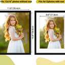 7 x Rempry 12x16 Picture Frame, Display Poster 9x12 with Mat or 12 x 16 Without Mat, Wall Gallery Photo Frames with Shatter Resistant Plexiglass, Black, 1 Pack