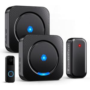 Wireless Doorbell Chime Extender - Compatible with Blink Video Doorbell, Easy Setup, Loud Alarm