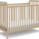 Storkcraft Pasadena 3-in-1 Convertible Crib – GREENGUARD Gold Certified, 100% Solid Wood, Fits Standard Crib Mattress, Converts to Toddler Bed and Daybed, 4 Mattress Heights (Driftwood), 29.5"L x 53.7"W x 39.2"H