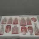 Pink Glass Bud Vases Set of 12, Mini Flower Vase for Centerpieces, Small Vases in Bulk for Wedding Decorations, Vintage Vase for Table, Home Dcor