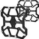 Thinvik Bike Clipless Pedal Platform Adapters Compatible with Shimano SPD-SL/SPD,Look Keo/Delta,Peloton Bike Pedals and Cleats,Clipless Pedals Convert to Flat Pedals - CNC Aluminum Alloy