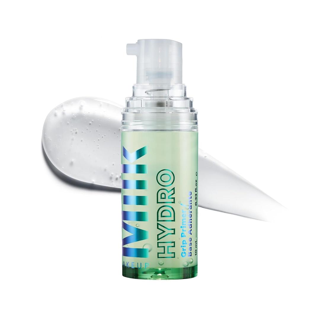 Milk Makeup Hydro Grip Primer with Hyaluronic Acid + Niacinamide – Hydrating Face Primer Grips Makeup for Up to 12 Hours – SiliconeFree, Lightweight Gel with Dewy Finish – 0.33 oz