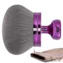 UNIMEIX Extra Large Body Makup Brush for Self Tanner with Drawstring Bag, 3.2 Inch Blend and Blur Body Sunscreen Applicator for Face, Legs, Body, Cream and Foundation (Purple)