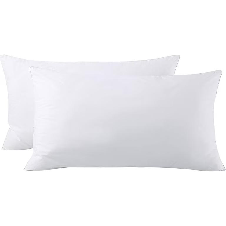 Bed Pillows (Pack of 2, White), 17"x33" Soft King Bed Sleeping Pillow