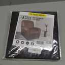 Leather Look Recliner Chair Covers Stay in Place 4-Piece Lazy Boy Recliner Slipcovers for Reclining Chair Furniture Protector Spandex Fabric Washable (X-Large, Chocolate) 