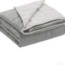 Satwip Weighted Blanket 15 LBS Queen Size, Cooling Weighted Blanket for Hot Sleepers, Cool Moire Jersey with Soft Breathable Sanded, 60 x 80 inches 15 Pounds, Grey (60" x 80" 15 lbs)