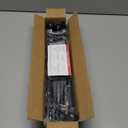 Black Curtain Rods 2 Packs for Windows 36"- 48", Decorative Drapery Rod Adjustable, 5/8 inch Small Curtain Rod for Bedroom, Living Room, Kitchen and Outdoors