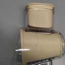 SUSTEAS Rotary Cheese Grater with Handle - Vegetable Shredder with 5 Well-designed Blades & Strong Suction Base,Round Mandoline Slicer & Food Chopper for Kitchen,with Blade Storage Box(Beige)