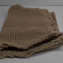 ZALL Tan Waffle Bath Mat,Super Absorbent Non Slip Long Bathroom Runner Rug,Brown 24X72inch,Machine Washable Ultra Soft Floor Mats (2472inch)
