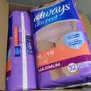 Always Discreet Adult Incontinence Underwear for Women and Postpartum Underwear, Extra Large, Up to 100% Bladder Leak Protection, 64 Count (2 Packs of 32)