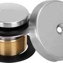 PRIMSOPH Tip-Toe Tub Drain Trim Kit with One Hole Overflow Faceplate Conversion Kit Assembly Universal Fine Coarse Thread Replacement Brushed Nickel
