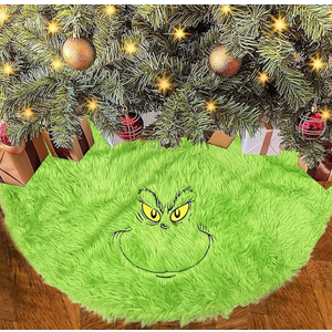 Christmas Tree Skirt, Green 48 Inch Decorations Tree Skirt