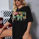 KIDDAD Juneteenth Shirts Women Oversized Sequin Black History T Shirts 1865 Juneteenth Shirt Afro American Freedom Tee (Black, M)