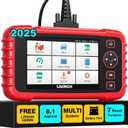 LAUNCH OBD2 Scanner CRP123X Elite, 2025 Lifetime Free WiFi Update scan Tool, FCA SGW, SAS Calibration/Throttle/Brake/BMS/D-P-F/Oil Reset/ABS bleeding, Multi Systems Car Scanner, Battery Test, Auto VIN