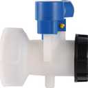 1PCS Plastic DN40/80 Butterfly Valve 1000L IBC Tote Tank Drain Adapter Garden Switch Hose Fittings Water Container Connector(DN 80)