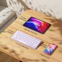 OMOTON Bluetooth Keyboard Compatible with iPad A16 11th 10th Generation, iPad 10.2 (9th/8th/7th), iPad Pro 13/12.9/11 inch, iPad Air/Mini and More iOS Devices, Purple