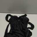 RELLECIGA Women's Tummy Control One Piece Swimsuit Bandeau Strapless Bathing Suits (Black)