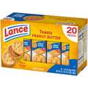 Lance Sandwich Crackers, Toasty Peanut Butter, 20 Individually Wrapped Packs, 6 Sandwiches Each (8.57 Ounce (Pack of 3))
