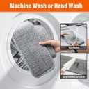 Dust mop for Hardwood Floors,Commercial Industrial Dust Mop with Long Handle,36" Microfiber Mops for Floor Cleaning,Washable 2 Cotton Pad and 2 Microfiber Pads for Office Garage Warehouse