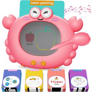 Talking Flash Cards,Kids Toddler Flash Cards with 224 Pages,Writing, Drawing,and Math,Autism Sensory Toys,Speech Therapy Toys,Learning Educational Toys Gifts for Age 2 3 4 5 Years Old Boys and Girls