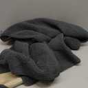 Vctops Sherpa Fleece Recliner Chair Cover Super Soft Warm Plush Sofa Slipcover Furniture Protector Non Slip Washable Reclining Chair Cover for Kids, Pets (Dark Grey,22"x82")