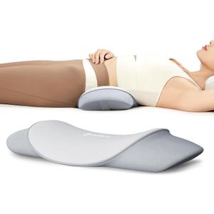 Lumbar Support Pillow for Sleeping, Ergonomic Design Memory Foam Back Lumbar Support Cushion for Lower Back Pain Relief Bed Waist Sleep Support Pillow for Side, one size