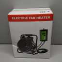 GNRZZT Greenhouse Heater with Digital Thermostat, Green House Heater for PlantsElectric Grow Tent Heaters, 1500W Fast Heating with Overheat Protection, Space Heater for Flower Room, Silvery