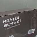 Heated Electric Blanket King Size - 90" x 100" Heating Blanket with Dual Control, 10 Heating Levels & 8 Hours Auto Off, Soft Warm Blanket, Christmas Birthday Gifts for Senior Grandma, Navy