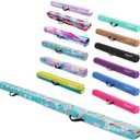 FBSPORT 8ft/6ft Balance Beam: Folding Floor Gymnastics Equipment for Kids Adults,Non Slip Rubber Base, Gymnastics Beam for Training, Practice, Physical Therapy and Professional Home Training (Rainbow)