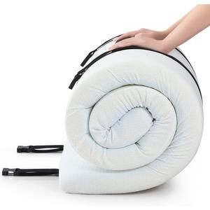 3Inch Cot Mattress Topper,Narrow Twin Gel Memory Foam Mattress Topper for Camping Cot,Sofa Bed,Pull Out Chair Cushion,Portable,Cool Cot Toppers(75 x 30)