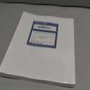 8.5" x 11" Blank White Perforated Cardstock Paper - 2 Per Sheet Breaks to 5.5" x 8.5" - Inkjet/Laser Printable - for Postcards, Flash Cards, Index Cards - 100 Sheets / 200 Cards